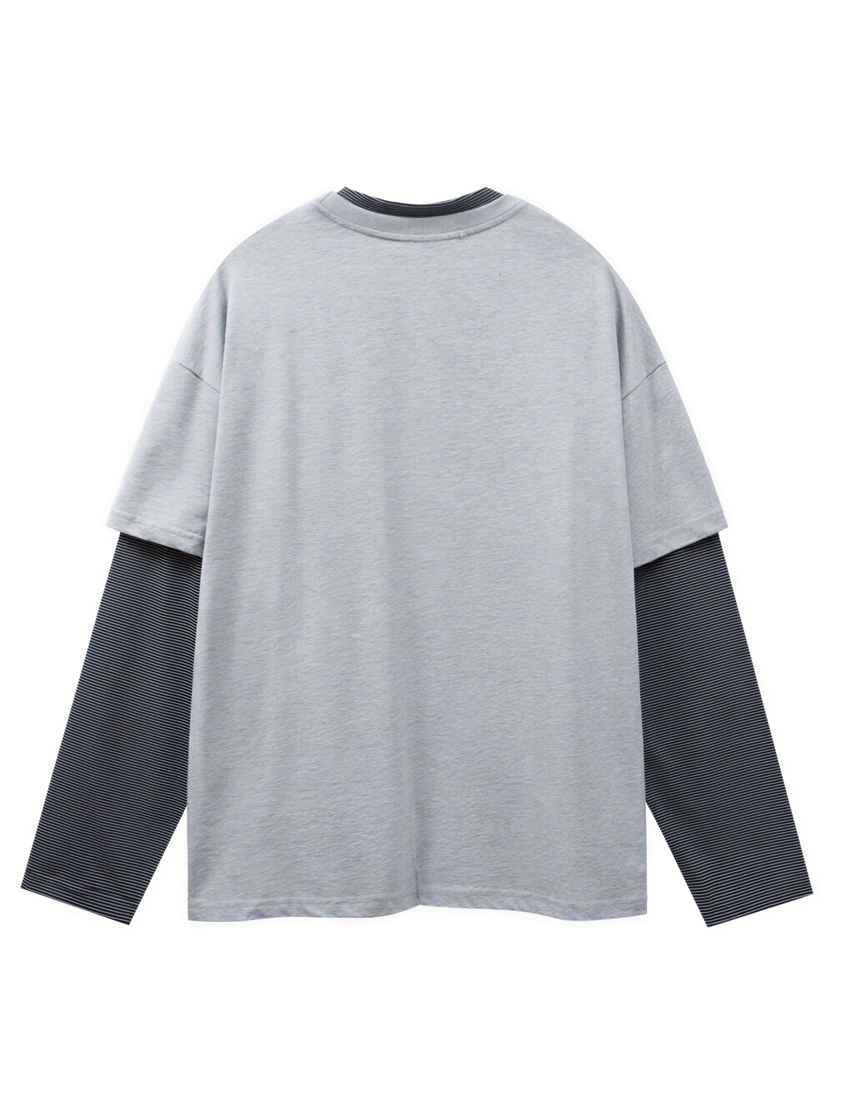 Faux Layered Vintage College Long Sleeve Tee