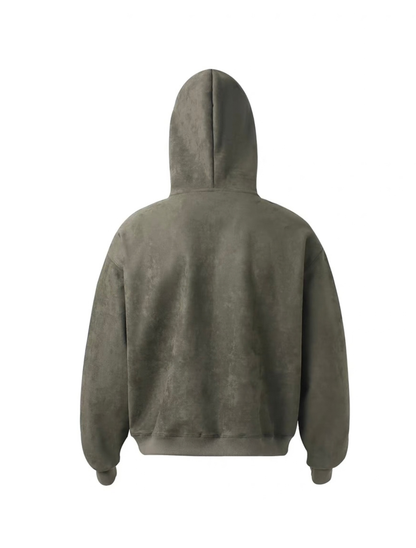 Piping Collegiate Logo Zip Hoodie