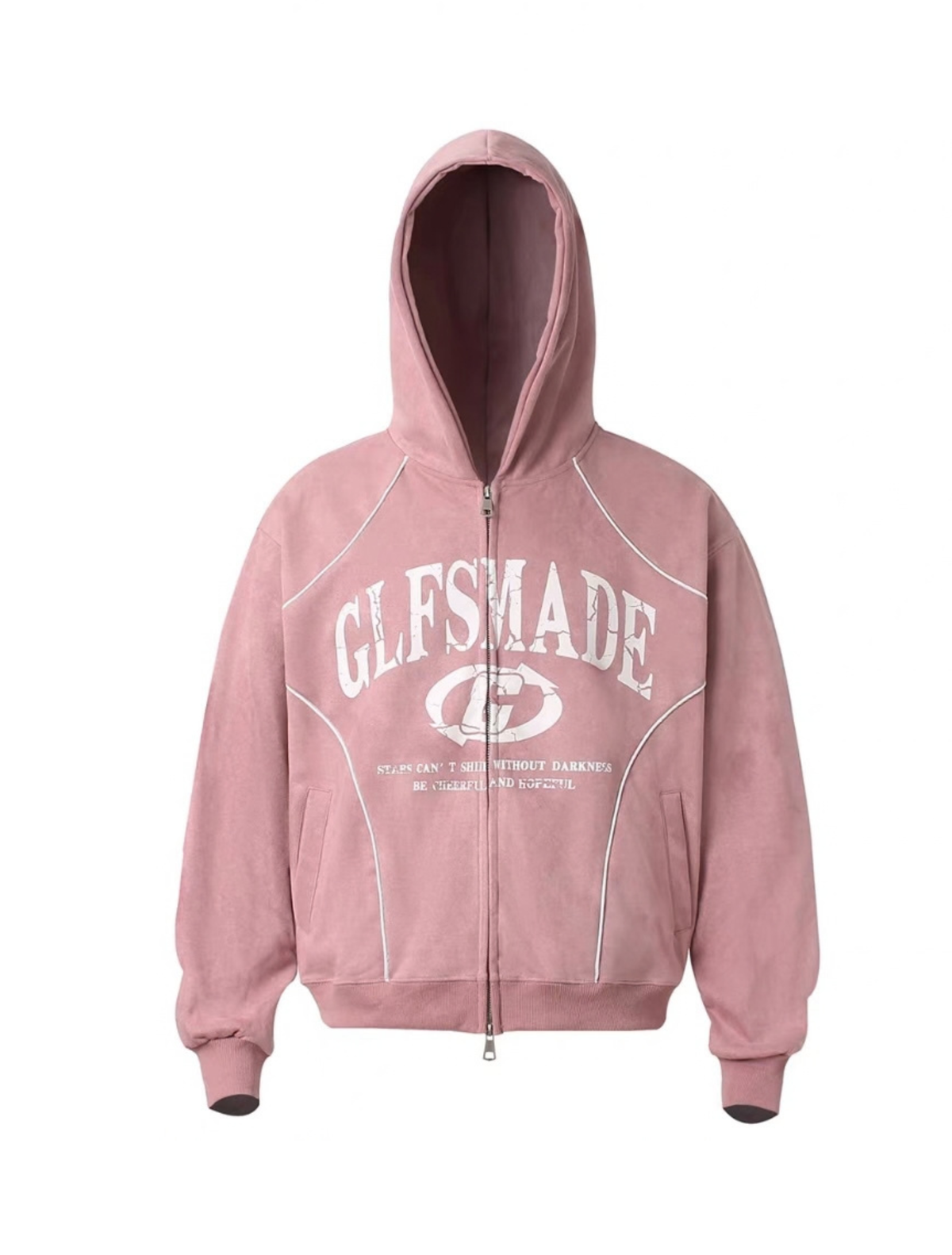 Piping Collegiate Logo Zip Hoodie