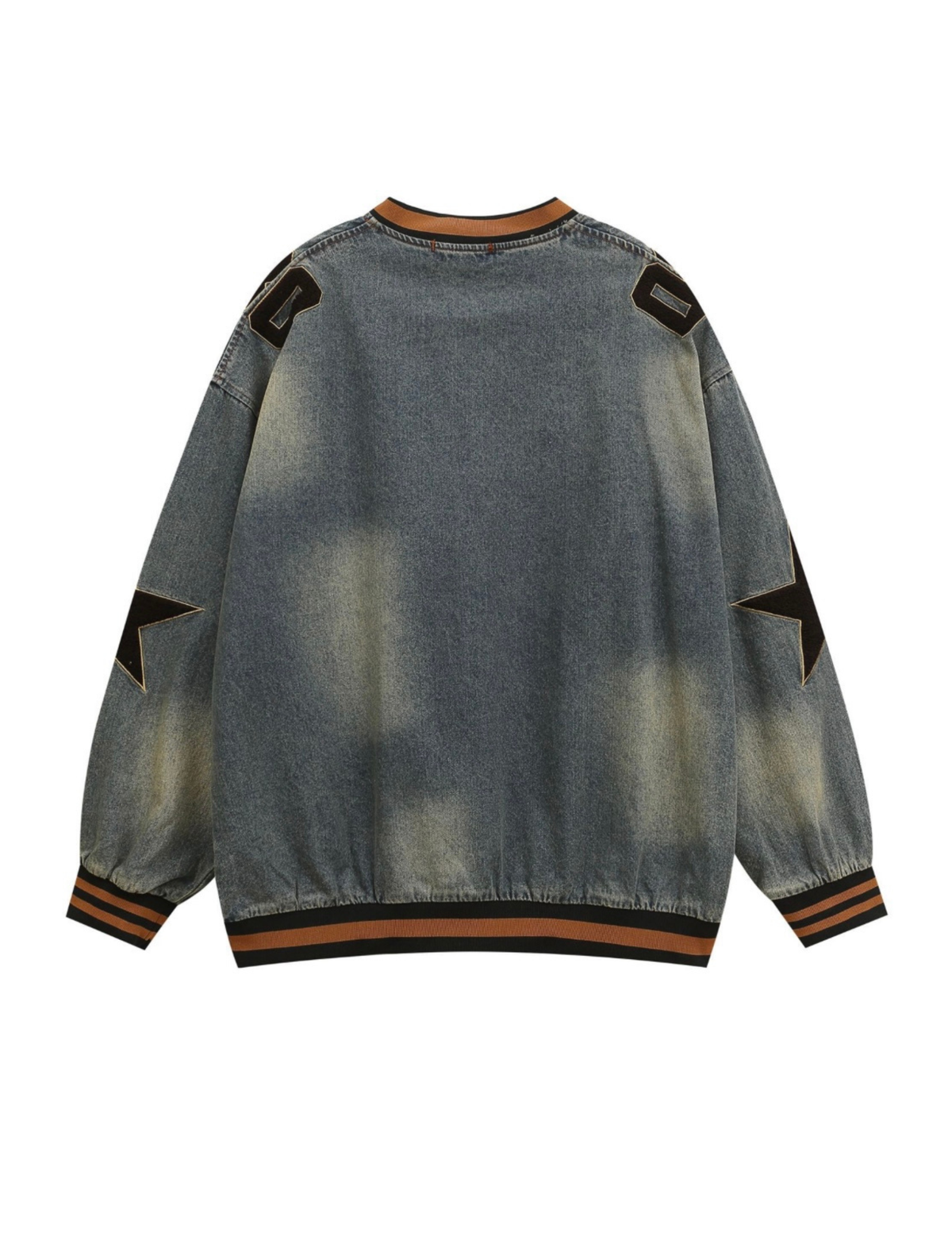 Washed Denim V-Neck Game Shirt