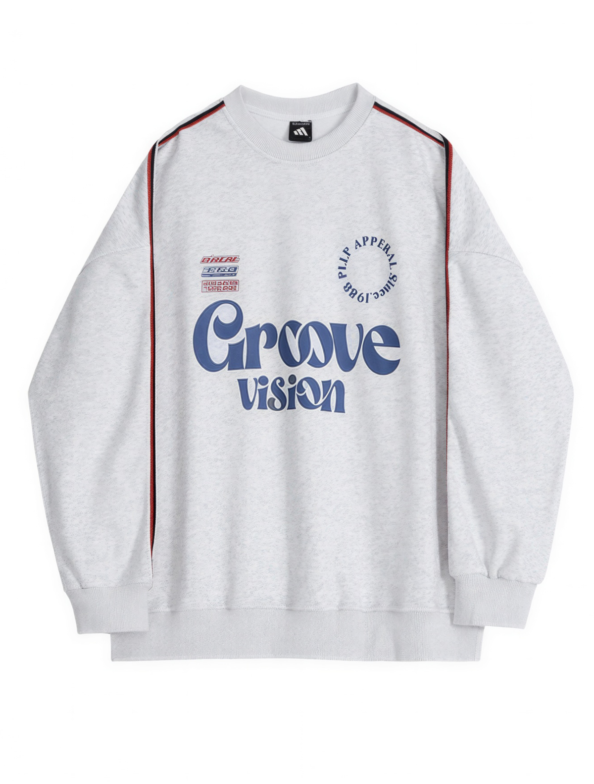 Side Taped Lettering Logo Loose Sweatshirt